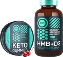 WILD FUEL HMB dengan Vitamin D3 dan Keto MCT Oil Gummies Energy Chews Power dan Recovery Bundle