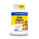 Enzymedica Kids Digest, Chewable Digeptical Enzymes, Natural Fruit Punch Flavor, 60 Servings