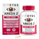 Viteyes AREDS 2 Zinc Free Macaular During, Natural Allergen Free Capsules with Vitamin E, Vitamin C, Lutein & Izexanthin, No Zinc, No Copper, Eye Doctor Trusted, Productured in The USA, 120 Ct