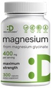 Magnesium Glycinate 400mg, 300 Capsules 12.4; 100% Menyetel untuk Pelengkap Absorpsi 124; Suplemen Mineral Esceral untuk Otot, Tidur, & Heart Health