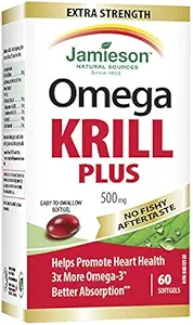 Jamieson Ekstra Kekuatan Krill Plus, 60 softgels