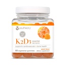 Teori K2D3 - Dukungan Kesehatan Bone & Heart * - Combins Vitamin D3 & Vitamin K2 - Dairy, Soy & Gluten Free - Peach, 60 Vegetarian Gummies
