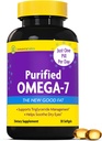 InnovixLabs Purified Omega 7 Suplemen - 210 mg Omegaga- 7 Palmitoleic Acid, Minyak Ikan untuk Metabolisme & Triglyceride Dukungan, Essider Fatty Acids, IFOS Disetujui, 30 Softgeels
