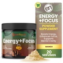 Pendukung Bumies Nutri + Focus Powder - Energi Boost & Membantu Konsentrasi dengan PeakO2, Alfasize, Cognizin, PurCaf, Theawine, Acetyl L- Carnitine L-Tyrosine