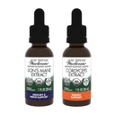 Host Defense Bundle with Lion 's Mane Extract, 1' lf oz Extract, 1 fl oz - Dukung Brain, Memory & Focus - Imune & Energy Supplemen *