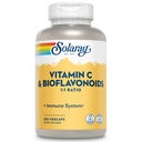 SOLARAY Vitamin C 500mg dengan Citrus Bioflavonoid, 1: 1 Rasio - AntioksidanantioksidanImune Dukungan Suplemen - Vitamin C dengan Rose HIPS dan Acerola, Vegan, 60- Hari Jaminan, 125 Pelayan, 250 VecCaps