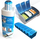 Pill Pod 7 Day Secure, Locking Pill Organizer, Child- Resistan Medication Lock Box, Extra Besar Weekly Pill Planner, Senior Friendly