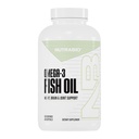Suplemen Minyak Ikan NutraBio Omega 3, 2.000mg, 400 Softgels - EPA DHA Omega 3 Acid Gendut untuk Membantu Dukungan Hati Sehat
