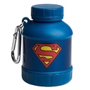 Smartshake Justice League Whey2Go Protein Powder Container 50g - BPA Free Shake Bottle Funnel untuk Powder Whey Protein + Protein Shakes 110ml, DC Comics Superman Gifts for Men