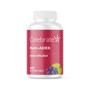 Rayakan Vitamin Multi ADEK Chewables, Besi 60mg - Daily Bariatric Multivitamin, Vitamin A, D, K & B12 untuk Pasien Operasi Duodenal - Grape (60 Tablet)