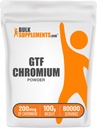 BulkSuplements.com Chromium GTF Powder - Chromium Polynikotinate - Gluten Free & Yeast Free, 1.25mg per Serving (200mcg), 100g (3.5 oz) (Pack of 1)