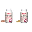 Jarrow Formulas Rice Merah Yeast 1200 mg & Co-Q10 mg Per Serving- 120 Vevgie Caps-60 Servings & Heart Health- Vegan & Citrus Bergamot 500 mg - 60 Servie Caps (Veggie Caps)