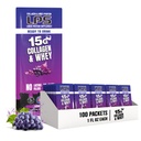 Nutrational Design Liquid Collagen LPS & Whey Protein Suplement - Minuman None-GMO, Sugar- Free - Promotes Heally Skin & Hair for Men & Women, Grape, Single Serve Serve (100 Paket)