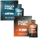Frog Power Fuel Protein & Ultra Pre Workout Shot Bundle, 1500mg Beta Alanine, 15g Protein Nano - Hydrolyzed Grass Fed Collagen, Pre & Post Workout, 1.2 oz Packets, 48 Pack