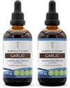 Belokan Bawang Putih Alcohol- Ekstrak Liquid Bebas, Bulb Kering Kering (2x4 FL OZ)