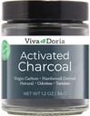 Viva Doria Aktivated Arang Powder, Hardwood Derived, Food Grade, 1.2 Oz Glass Jar