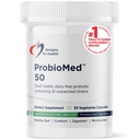 Design for Health ProbioMed 50 - Progetic for Digetical Health - 10 Strains with Lactoillus Acivoilus Probiotic Probiotic + Laciillus rhamnosus - Gut Health + Imune Support (30 Caps)