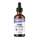 Suplemen Vimergy Organic Zinc untuk Perempuan & Men (7.5mg Liquid Zinc Per Serving) Dukungan Ammune, Promotes Healleal Bones & Skin, USDA Certifikasi Organik, Vegan, Sampai 27 Pelayan (55 mL)