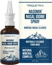 Nasomin ® Iodin Nasal Spray - Cleanses & Refreshes Your Nasal Passages - Iodin & Fulvic Acid Blend - 150 + Uses Per Bottle - 100% Natural Mineral Formula - (2 oz. Botol + Nasal Sprayer)