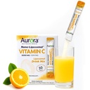 Aurora Nutrascience Nano- Pack Lipomal Vitamin C Powder Minum Mix, Imune Dukungan, Kekuatan Tinggi 3.000 mg Per Serving, 30 Single Serve Paket, Orange