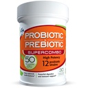 50 Milyar CFU Prebiotic dan Probiotic Suplemen Perempuan dan Pria, 12 Strains untuk Dukungan Ammune Daily dan Kesehatan Digetical, 30 Veggie Capsules, Non Rebulate Produksi Potensi Tinggi