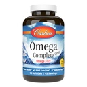 Carlson - Omega Complete Gems, Omega-3-6-9, Wild Caught, Supernable Souringed, Heart Health, Gabungan Fungsi & Imune Dukungan, 90 Softgels