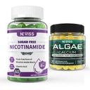 NEVISS Nicotinamide de 500mg Gummies + Marine Algae Calcium Gummies Bundle