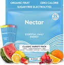 Nectar Energy Booster - Caffeine Organik, B12 & Electrolytes - Sugar Free & Zero Calorie - Kopi Sehat, Minuman Energi & Soda Alternatif - Hidration & Energi Supplemen (Paket Milkar 18)