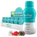 The Plug Liver Cleanse Detox & Repair Drink - Plant Based Herbal Electrolite Drink for Liver & Health, Bloating Relief, Restore Antioksidants & Minegrance 124; Liver Complex Energy Drink (24- Pack)