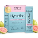 Feel Goods Hydration Hero, 1.000mg Electrolytes Powder, Sugar Free, Magnesium, Organic Coconut Water, L Theanine, Vitamin C & B12, Non GMO, Keto, Vegan, Electrolyte Packets 124; Guava Fresca, 15 Count