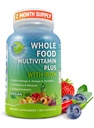 Vegan Whole Food Daily Multivitamin with Iron, Methylated Multivitamin for Women and Men, Made with Fruits & Vegetables, B-Complex, Provenia, Enzymes, CoQ10, Omegas, Turmeric, Non-GMO, 180 Count