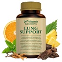 DR VITAMIN SOLUTIONS Lung Detox Supplement for Men & Women - 10- 10 in- 1 Blend w / Vitamin C & Butterbur Root - Dupports Lung Health & Respictory Fungsi - Imporers Breathing, OxyFlow - 30 Vegan Caps