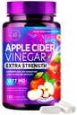 Apple Cider Vinegar Capsules 1877mg - Extra Kekuatan ACV Pil Vitamin D3 & Zinc - Pil Vinegar Apple untuk Diboth, Dukungan Energi & Imune, GMO Non, Botol di AS - 120 Kapsul