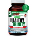 Suplemen Trinity Sehat Natren - 30 Dairy dan Gluten Free Gel Capsules - Impprove Gut and Digetical Health, 30 Milyar CFU - Lacleillus Acifilerius, Bifidobacterium, Bulgaricus