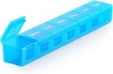 Sukuos Ekstra Large Weekly Pill Organizer, 7 Hari Kotak Pil Harian Arthritis, Kontainer Silkscreen Prind Medicine dengan Clear Lid for Vitamin, Fish Oils or Suplemen (Biru)