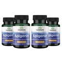 Swanson Apigenin-Bioflavonoid Suplemen Prostat Natural Metabolisme & Nerve Support Health Support Sleep & Relaxation 90 Caps, 50mg Each 4 Pack