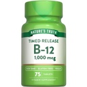 Nature 's Truth Vitamin B12 1000 mcg 124; 75 Timed Rilis Tablets 12.4; Vegan, Non-GMO & Gluten Free Suplemen