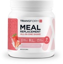 TransformHQ Pengganti Meal Shake Powder 7 (Strawberry & Cream) - Gluten Bebas, Non- GMO