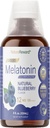 Melonatin 12mg 124; 4 fl oz Liquid 124; 120 Servings 12.4; Blueberry Flavor 124; untuk dewasa 124; Non-GMO, Tambahan Vegetarian