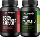 HAVASU NUTRITION Horny Goat Weed Capsules (30 Pelayan) & Saw Palmetto Capsules (100 Pelayan)