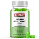 Natural Lemon Flavor, 60 Vegan Gummies, Stress Relief & Relaxation Suplemen
