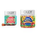 OLLY Teen Girl Multi Gummy, Kids Multivitamin Gummy Worms, Vitamin, Minemins, Immune Dukungan, 35 & 45 Day Suppply