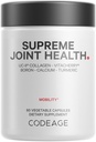 Codeage Supreme Joint Health, UC-II Collagen Capsules Type II, VitaCherry Sport Cherries, Boron, Calcium Fructoborate, Acid Hyaluronic, Turmeric, Bromelain & Boswellia Tambahan, Non-GMO, 60 Count