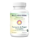 Dr Clark Store Turmeric & Black Pepper Extract - 710mg, 100 Capsules, Hamilune Dukungan, Antioksidant, Direstry Tambahan Kesehatan untuk orang dewasa