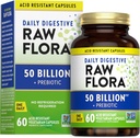 Nature 's Truth Raw Flora Probiotic with Pregories 124; 50 Milyar CFU 124; Daily Digetical Capsules 126; Vegetarian & Gluten Free Suplemen untuk Pria dan Wanita