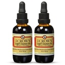 J.CROW 'S ® Lugol' s Solution of Iodin 2% 2 oz (2 Bottle) - Premium Iodium Iodium & Potasium Iodide Liquid, Gluten &, Alcohol- Free Natural Brine Extract, No Expiration