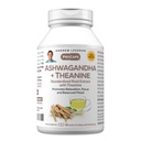 ANDREW LESSMAN Ashwagandha + Theanine 60 Capsules - Standardied Extract. Promoses Relaxation, Focus and Balanced Mood. Kecil Mudah untuk menelan Kapsul