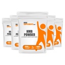BulkSuplements.com HMB Powder - sebagai Calsium HMB Suplemen, Beta - Hydroxy Beta- Methylbutyrate - Unflafedten & Gluten Free, 1g per Serving, 1kg (Pack of 5) (11 Ibs)