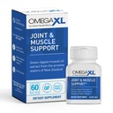 Tambahan Dukungan Bersama OmegaXL, untuk Relief - Dukungan Otot Alam, Minyak Mussel Hijau, Pil Gel Lembut, Bebas, 60 Cacah
