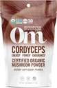OM MUSHROOM SUPERFOOD Cordyceps Serbuk Jamur Organik, 3.5 Ounce, 50 Hamba, Energi, Kekuatan, Stamina dan Dukungan Endurance, Supplemen Superfood untuk Performance Olahraga